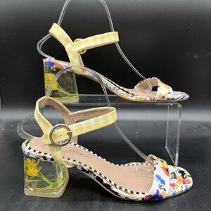 Betsey Johnson Womens Size 8.5 Livvie Floral Block Heel Cottagecore Bohemian